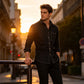 Men's Casual Long Sleeve Denim Shirt