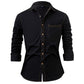 Men's Casual Long Sleeve Denim Shirt