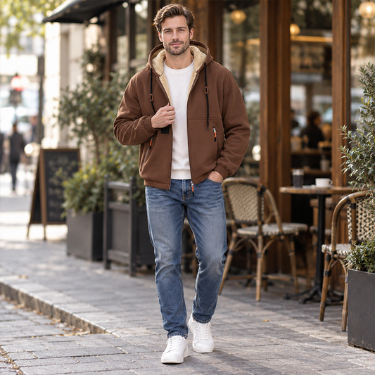 Men's Warmth Zip-Up Hoodie