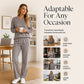 👗✨Women's Half-Button Sweatshirt & Sweatpants Set