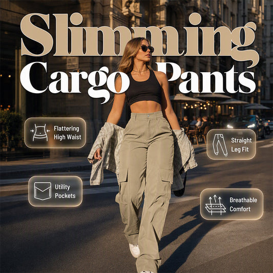👖 More Pockets, Easy Movement | Women's High-Waist Straight-Leg Cargo Pants✨𝘉𝘶𝘺 𝘢𝘯𝘺 2 𝘢𝘯𝘥 𝘨𝘦𝘵 𝘢𝘯 𝘦𝘹𝘵𝘳𝘢 8% 𝘥𝘪𝘴𝘤𝘰𝘶𝘯𝘵