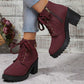 ✨Women's Chunky Heel Platform Ankle Boots