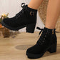 ✨Women's Chunky Heel Platform Ankle Boots