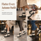 👢 Buckle Detail, Stable Steps | Women's Round-Toe Chunky Mid-Heel Ankle Boots