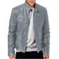💯 Premium Look, Everyday Ease | Men's PU Leather Stand-Collar Zip-Up Jacket✨𝘉𝘶𝘺 𝘢𝘯𝘺 2 𝘢𝘯𝘥 𝘨𝘦𝘵 𝘢𝘯 𝘦𝘹𝘵𝘳𝘢 8% 𝘥𝘪𝘴𝘤𝘰𝘶𝘯𝘵