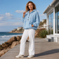Hot Sale 50% OFF💖Women's Casual Button Up Denim Hoodie