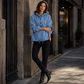 Hot Sale 50% OFF💖Women's Casual Button Up Denim Hoodie