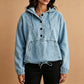 Hot Sale 50% OFF💖Women's Casual Button Up Denim Hoodie
