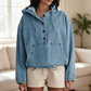 Hot Sale 50% OFF💖Women's Casual Button Up Denim Hoodie