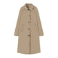 Women's Single-Breasted Long Trench Coat