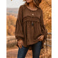 Women's Loose Fit Fringe Trim Top