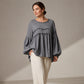 Women's Loose Fit Fringe Trim Top