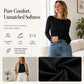 Women's Elegant Boat Neck Ribbed Knit Top