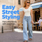 Flattering Wide-Leg Jeans