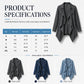 Women's Open Front Denim Trench Jacket