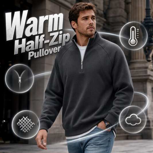 👚✨Men's Casual Warm Half-Zip Sweatshirt✨𝘉𝘶𝘺 𝘢𝘯𝘺 2 𝘢𝘯𝘥 𝘨𝘦𝘵 𝘢𝘯 𝘦𝘹𝘵𝘳𝘢 8% 𝘥𝘪𝘴𝘤𝘰𝘶𝘯𝘵
