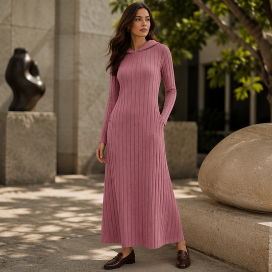 👗✨Women's Casual Ribbed Knit Hooded Dress✨𝘉𝘶𝘺 𝘢𝘯𝘺 2 𝘢𝘯𝘥 𝘨𝘦𝘵 𝘢𝘯 𝘦𝘹𝘵𝘳𝘢 8% 𝘥𝘪𝘴𝘤𝘰𝘶𝘯𝘵