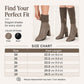 Women's Stretch Knitted High Chunky Heel Boots