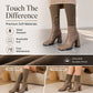Women's Stretch Knitted High Chunky Heel Boots