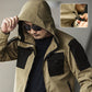 💥 Built for Tough Conditions | Men's Thermal Waterproof Multi-Pocket Hooded Jacket⚡Free shipping