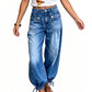 👖 Shape It Your Way | Women's Adjustable-Hem Balloon Jeans