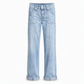 👖 Retro Denim Style | Women's High-Waisted Double-Button Wide-Leg Jeans