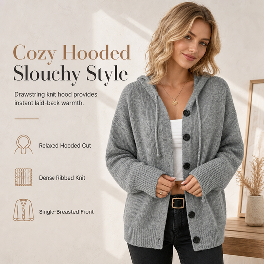 👚✨Women's Solid Color Hooded Drawstring Knitted Cardigan✨𝘉𝘶𝘺 𝘢𝘯𝘺 2 𝘢𝘯𝘥 𝘨𝘦𝘵 𝘢𝘯 𝘦𝘹𝘵𝘳𝘢 8% 𝘥𝘪𝘴𝘤𝘰𝘶𝘯𝘵