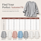 🍂LAST DAY SALE 60% OFF👍✨☁️Women's Warm Crew Neck Long Sleeve Top
