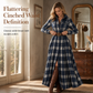 👗✨Plus Size Women French Vintage Plaid Dress with Irregular Hem and Slimming Design✨𝘉𝘶𝘺 𝘢𝘯𝘺 2 𝘢𝘯𝘥 𝘨𝘦𝘵 𝘢𝘯 𝘦𝘹𝘵𝘳𝘢 8% 𝘥𝘪𝘴𝘤𝘰𝘶𝘯𝘵