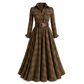 👗✨Plus Size Women French Vintage Plaid Dress with Irregular Hem and Slimming Design✨𝘉𝘶𝘺 𝘢𝘯𝘺 2 𝘢𝘯𝘥 𝘨𝘦𝘵 𝘢𝘯 𝘦𝘹𝘵𝘳𝘢 8% 𝘥𝘪𝘴𝘤𝘰𝘶𝘯𝘵