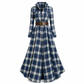 👗✨Plus Size Women French Vintage Plaid Dress with Irregular Hem and Slimming Design✨𝘉𝘶𝘺 𝘢𝘯𝘺 2 𝘢𝘯𝘥 𝘨𝘦𝘵 𝘢𝘯 𝘦𝘹𝘵𝘳𝘢 8% 𝘥𝘪𝘴𝘤𝘰𝘶𝘯𝘵