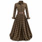 👗✨Plus Size Women French Vintage Plaid Dress with Irregular Hem and Slimming Design✨𝘉𝘶𝘺 𝘢𝘯𝘺 2 𝘢𝘯𝘥 𝘨𝘦𝘵 𝘢𝘯 𝘦𝘹𝘵𝘳𝘢 8% 𝘥𝘪𝘴𝘤𝘰𝘶𝘯𝘵
