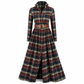 👗✨Plus Size Women French Vintage Plaid Dress with Irregular Hem and Slimming Design✨𝘉𝘶𝘺 𝘢𝘯𝘺 2 𝘢𝘯𝘥 𝘨𝘦𝘵 𝘢𝘯 𝘦𝘹𝘵𝘳𝘢 8% 𝘥𝘪𝘴𝘤𝘰𝘶𝘯𝘵