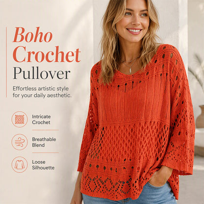👚✨Women's Hollow-Out Crochet Knit Sweater✨𝘉𝘶𝘺 𝘢𝘯𝘺 2 𝘢𝘯𝘥 𝘨𝘦𝘵 𝘢𝘯 𝘦𝘹𝘵𝘳𝘢 8% 𝘥𝘪𝘴𝘤𝘰𝘶𝘯𝘵