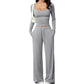 👗✨Women's Square-Neck Top & Wide-Leg Pants Set✨𝘉𝘶𝘺 𝘢𝘯𝘺 2 𝘢𝘯𝘥 𝘨𝘦𝘵 𝘢𝘯 𝘦𝘹𝘵𝘳𝘢 8% 𝘥𝘪𝘴𝘤𝘰𝘶𝘯𝘵