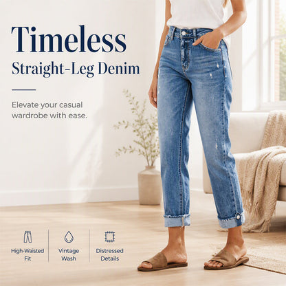 ✨Women's Casual Straight Leg Distressed Jeans✨𝘉𝘶𝘺 𝘢𝘯𝘺 2 𝘢𝘯𝘥 𝘨𝘦𝘵 𝘢𝘯 𝘦𝘹𝘵𝘳𝘢 8% 𝘥𝘪𝘴𝘤𝘰𝘶𝘯𝘵