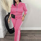 🎀 Chic Athletic Tracksuit - Long Sleeve Jacket and Pants Outfit✨𝘉𝘶𝘺 𝘢𝘯𝘺 2 𝘢𝘯𝘥 𝘨𝘦𝘵 𝘢𝘯 𝘦𝘹𝘵𝘳𝘢 8% 𝘥𝘪𝘴𝘤𝘰𝘶𝘯𝘵