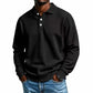 ✨Men's Waffle Knit Long Sleeve Collared Top✨𝘉𝘶𝘺 𝘢𝘯𝘺 2 𝘢𝘯𝘥 𝘨𝘦𝘵 𝘢𝘯 𝘦𝘹𝘵𝘳𝘢 8% 𝘥𝘪𝘴𝘤𝘰𝘶𝘯𝘵