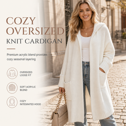 👚✨Women's Long Hooded Knit Cardigan✨𝘉𝘶𝘺 𝘢𝘯𝘺 2 𝘢𝘯𝘥 𝘨𝘦𝘵 𝘢𝘯 𝘦𝘹𝘵𝘳𝘢 8% 𝘥𝘪𝘴𝘤𝘰𝘶𝘯𝘵