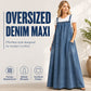 👗✨Women's Oversized Casual Denim Suspender Maxi Dress✨𝘉𝘶𝘺 𝘢𝘯𝘺 2 𝘢𝘯𝘥 𝘨𝘦𝘵 𝘢𝘯 𝘦𝘹𝘵𝘳𝘢 8% 𝘥𝘪𝘴𝘤𝘰𝘶𝘯𝘵