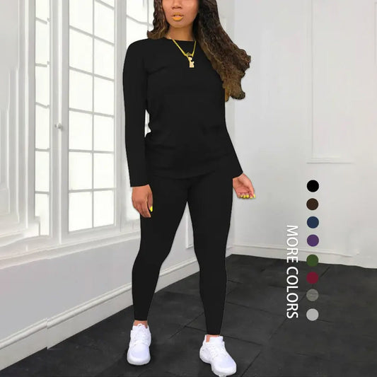 👗✨Women's Long Sleeve Top & Pants 2-Piece Set✨𝘉𝘶𝘺 𝘢𝘯𝘺 2 𝘢𝘯𝘥 𝘨𝘦𝘵 𝘢𝘯 𝘦𝘹𝘵𝘳𝘢 8% 𝘥𝘪𝘴𝘤𝘰𝘶𝘯𝘵