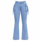✨👖Women's High Stretch Slim Fit Cargo Flare Jeans with Flap Pockets✨𝘉𝘶𝘺 𝘢𝘯𝘺 2 𝘢𝘯𝘥 𝘨𝘦𝘵 𝘢𝘯 𝘦𝘹𝘵𝘳𝘢 8% 𝘥𝘪𝘴𝘤𝘰𝘶𝘯𝘵