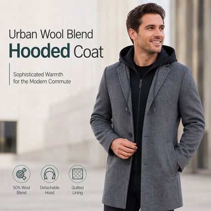 ✨Men's Mid-Length Coat with Removable Hood✨𝘉𝘶𝘺 𝘢𝘯𝘺 2 𝘢𝘯𝘥 𝘨𝘦𝘵 𝘢𝘯 𝘦𝘹𝘵𝘳𝘢 8% 𝘥𝘪𝘴𝘤𝘰𝘶𝘯𝘵