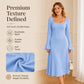 👗✨Women's Square Neck Flare Sleeve Midi Dress✨𝘉𝘶𝘺 𝘢𝘯𝘺 2 𝘢𝘯𝘥 𝘨𝘦𝘵 𝘢𝘯 𝘦𝘹𝘵𝘳𝘢 8% 𝘥𝘪𝘴𝘤𝘰𝘶𝘯𝘵