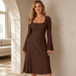 👗✨Women's Square Neck Flare Sleeve Midi Dress✨𝘉𝘶𝘺 𝘢𝘯𝘺 2 𝘢𝘯𝘥 𝘨𝘦𝘵 𝘢𝘯 𝘦𝘹𝘵𝘳𝘢 8% 𝘥𝘪𝘴𝘤𝘰𝘶𝘯𝘵