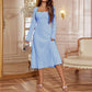 👗✨Women's Square Neck Flare Sleeve Midi Dress✨𝘉𝘶𝘺 𝘢𝘯𝘺 2 𝘢𝘯𝘥 𝘨𝘦𝘵 𝘢𝘯 𝘦𝘹𝘵𝘳𝘢 8% 𝘥𝘪𝘴𝘤𝘰𝘶𝘯𝘵