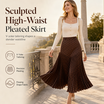👗✨Women's High Waist Polka Dot Pleated Skirt✨𝘉𝘶𝘺 𝘢𝘯𝘺 2 𝘢𝘯𝘥 𝘨𝘦𝘵 𝘢𝘯 𝘦𝘹𝘵𝘳𝘢 8% 𝘥𝘪𝘴𝘤𝘰𝘶𝘯𝘵