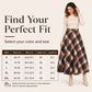 👗✨Women's Elegant High-Waisted Plaid Long Skirt✨𝘉𝘶𝘺 𝘢𝘯𝘺 2 𝘢𝘯𝘥 𝘨𝘦𝘵 𝘢𝘯 𝘦𝘹𝘵𝘳𝘢 8% 𝘥𝘪𝘴𝘤𝘰𝘶𝘯𝘵
