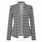 👚✨Houndstooth Open Front with Split Stand Collar and Slim Fit Design✨𝘉𝘶𝘺 𝘢𝘯𝘺 2 𝘢𝘯𝘥 𝘨𝘦𝘵 𝘢𝘯 𝘦𝘹𝘵𝘳𝘢 8% 𝘥𝘪𝘴𝘤𝘰𝘶𝘯𝘵