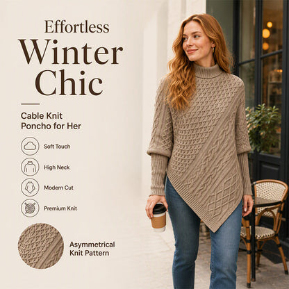 👚✨Women's Cable Knit Poncho Sweater✨𝘉𝘶𝘺 𝘢𝘯𝘺 2 𝘢𝘯𝘥 𝘨𝘦𝘵 𝘢𝘯 𝘦𝘹𝘵𝘳𝘢 8% 𝘥𝘪𝘴𝘤𝘰𝘶𝘯𝘵